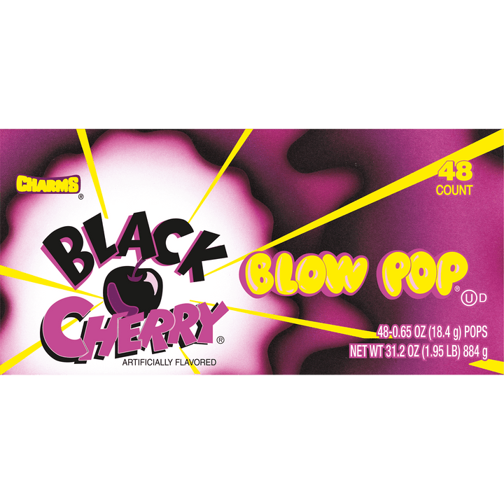 Charms Blow Pop Black Cherry (15.2 oz. / 48 ct. Box)