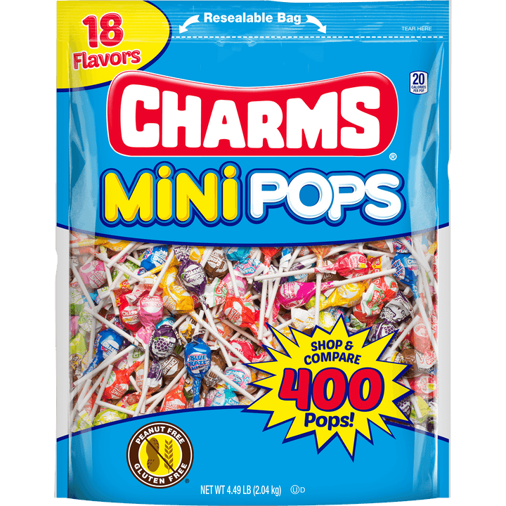 Charms Assorted  Mini Pops (71.84 oz. / 400 ct. Bag)