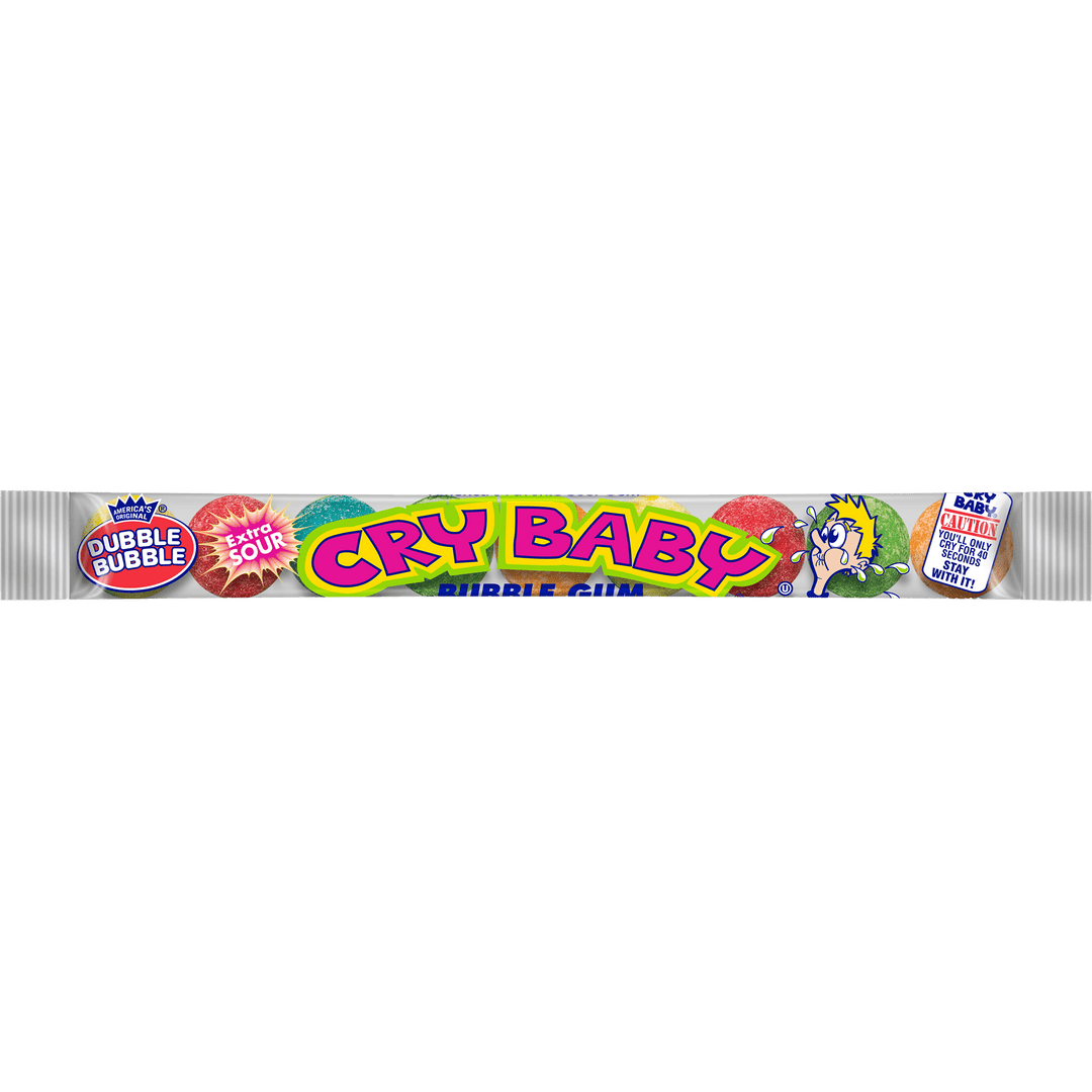 Cry Baby Extra Sour Assorted Bubble Gum (1.6 oz. / 9 ct. Tube)