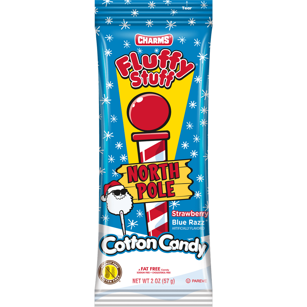 Charms Fluffy Stuff Assorted North Pole Cotton Candy (2 oz. Bag)