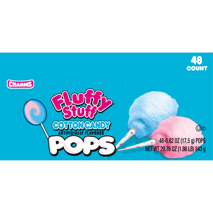 Fluffy Stuff Cotton Candy Pops (48 ct. Box)