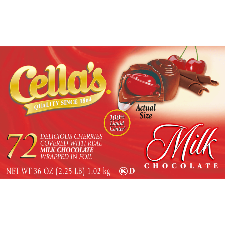 Cella's Milk Chocolate Individually Wrapped (36 oz. / 72 ct. Box)