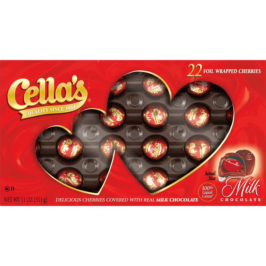 Cella's Milk Chocolate Valentine Gift Box (11 oz. / 22 ct. Box)