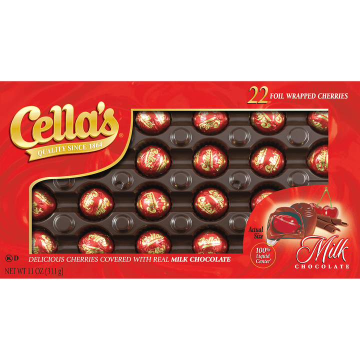 Cella's Milk Chocolate Covered Cherries Box (11 oz. / 22 ct. Box)