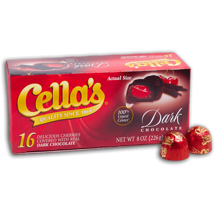 Cella's Dark Chocolate Covered Cherries (8 oz. / 16 ct. Box)