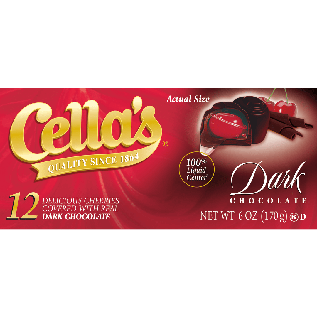 Cella's Dark Chocolate Covered Cherries (6 oz. / 12 ct. Box)