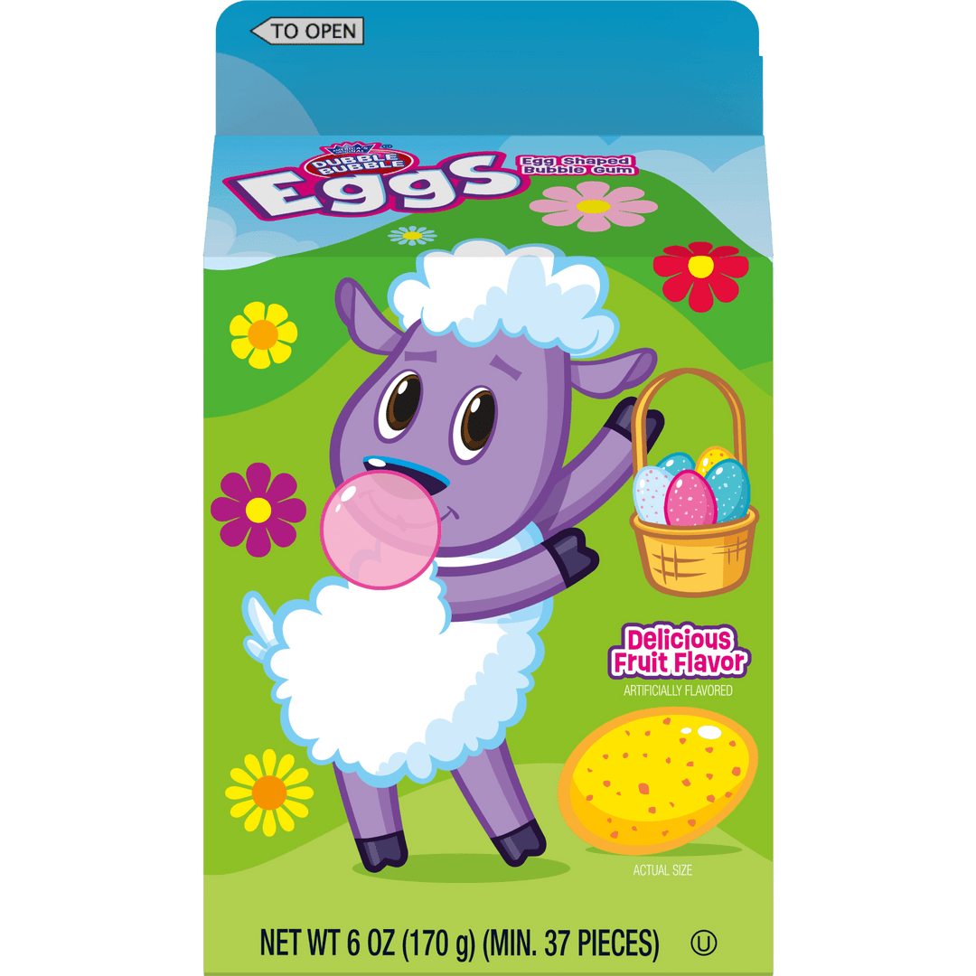 Dubble Bubble Easter Bubble Gum Eggs (6 oz. Milk Carton)