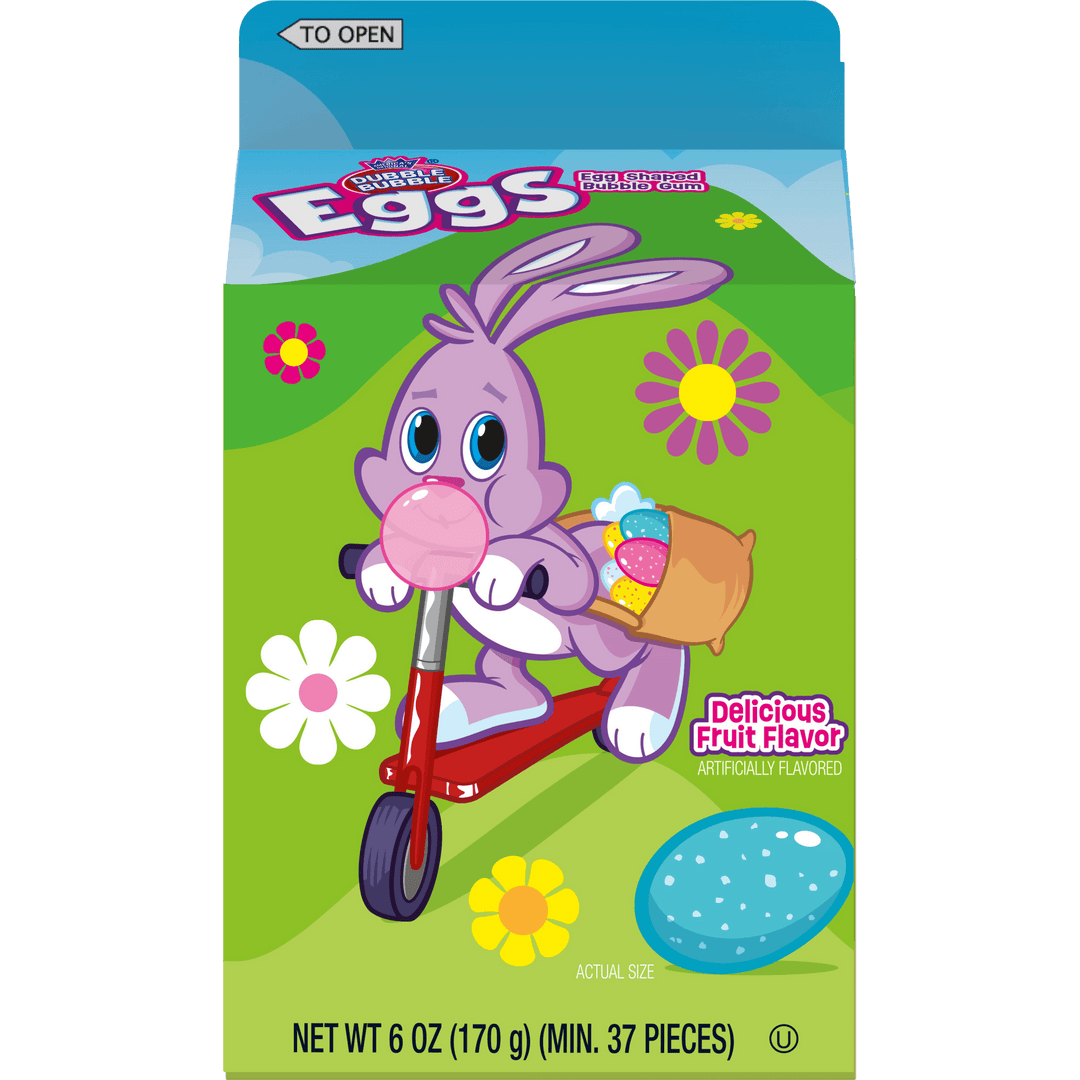 Dubble Bubble Easter Bubble Gum Eggs (6 oz. Milk Carton)