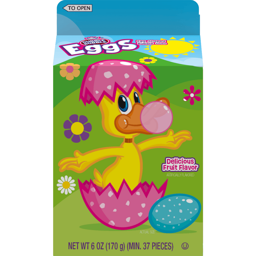 Dubble Bubble Easter Bubble Gum Eggs (6 oz. Milk Carton)