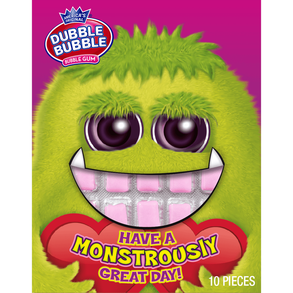 Double Bubble Monster Valentine Cards (1 oz. / 10 ct. Box