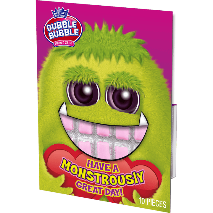 Double Bubble Monster Valentine Cards (1 oz. / 10 ct. Box)