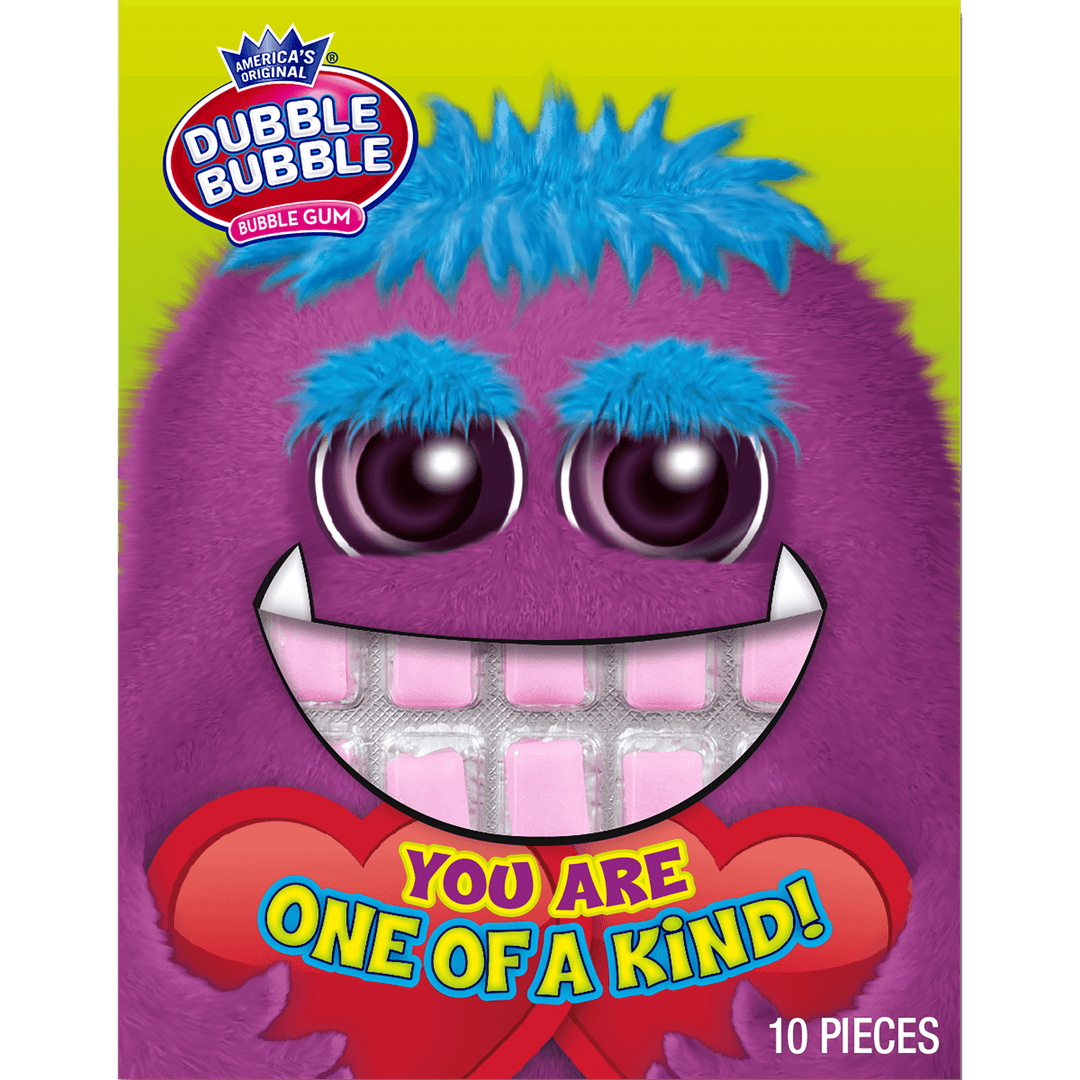 Double Bubble Monster Valentine Cards (1 oz. / 10 ct. Box)