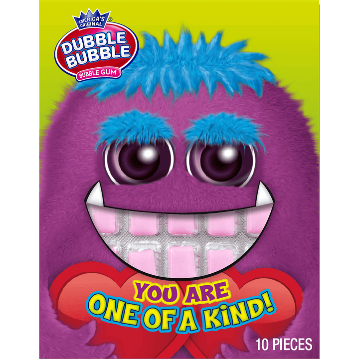 Double Bubble Monster Valentine Cards (1 oz. / 10 ct. Box)