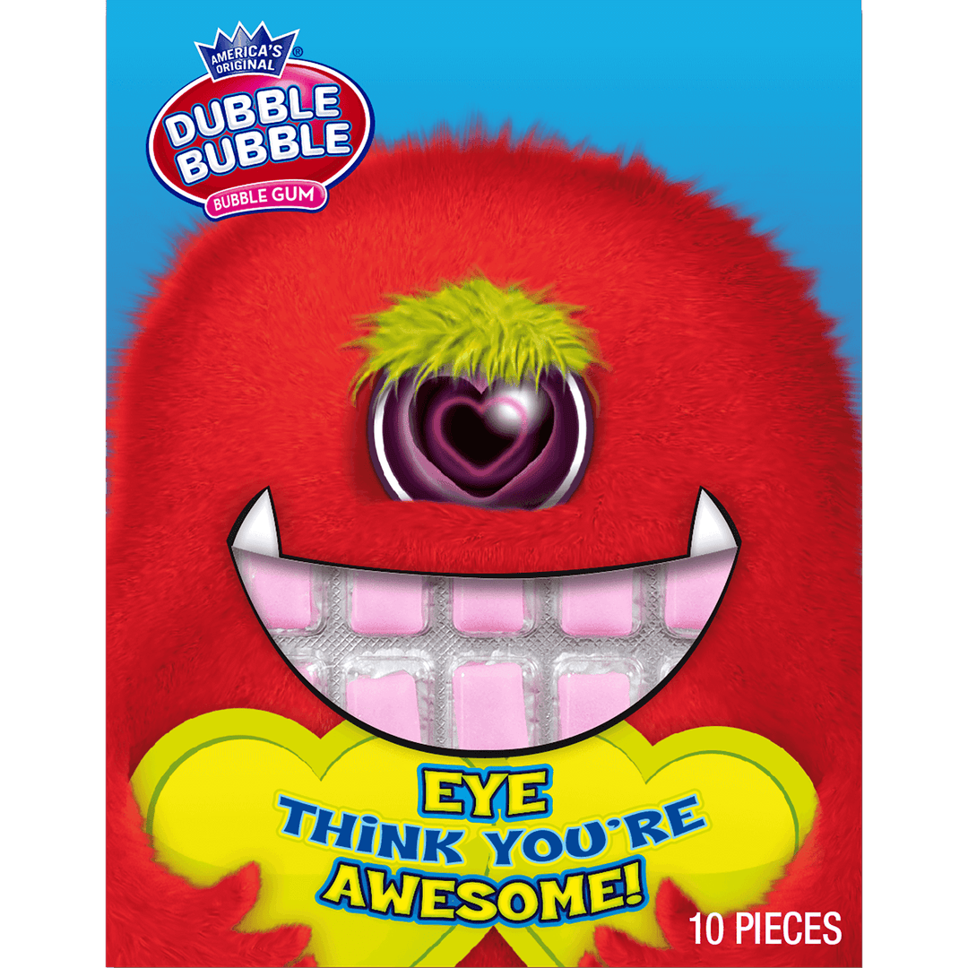 Double Bubble Monster Valentine Cards (1 oz. / 10 ct. Box)