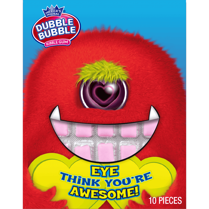 Double Bubble Monster Valentine Cards (1 oz. / 10 ct. Box)
