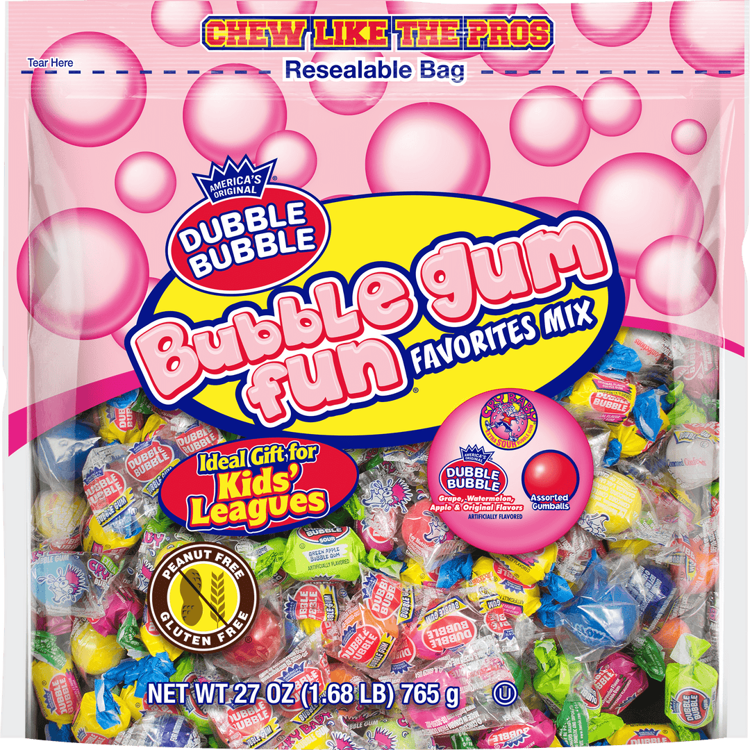 Dubble Bubble Assorted Bubble Gum Fun (27 oz. Pouch)