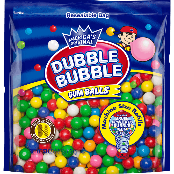 Dubble Bubble Gumballs (3.3 lb Pouch)