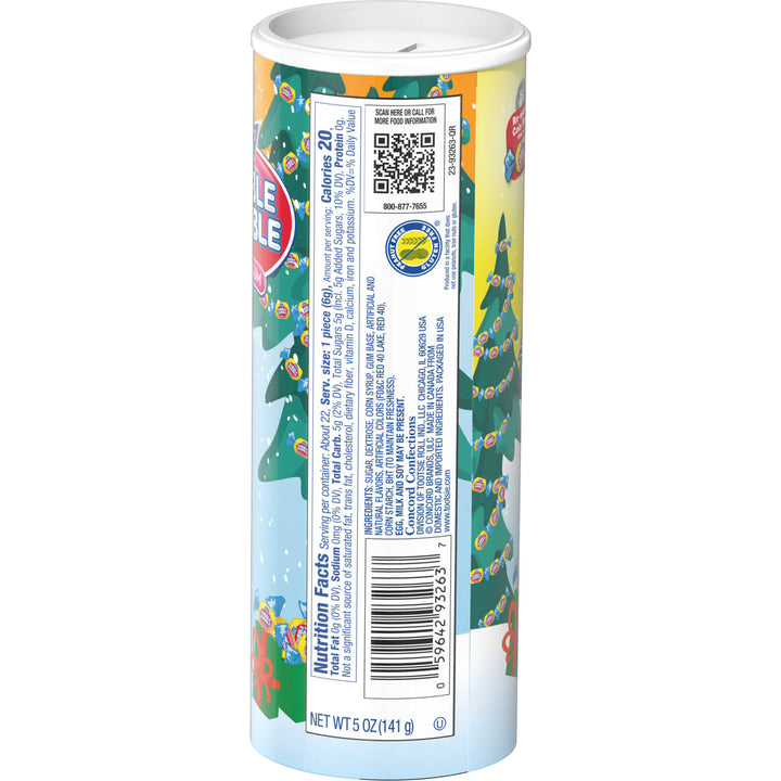 A cylindrical canister of dubble bubble winter bank
