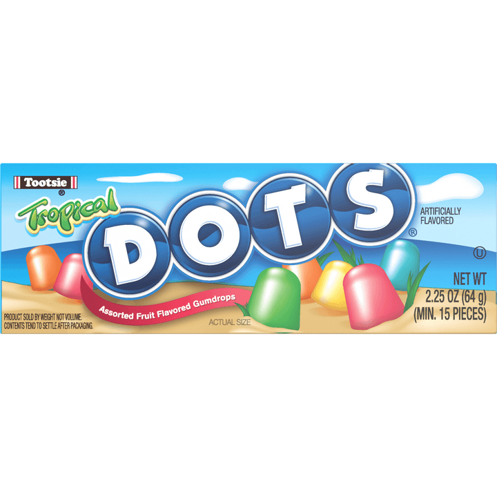 DOTS Tropical Assorted Gum Drops (2.25 oz. Box)