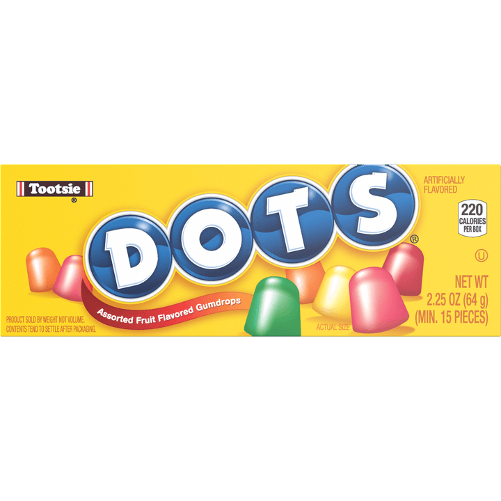 DOTS Original Assorted Gum Drops (2.25 oz. Box)