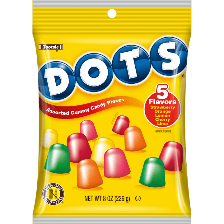 DOTS Assorted Fruit Gum Drops (8 oz. Bag)