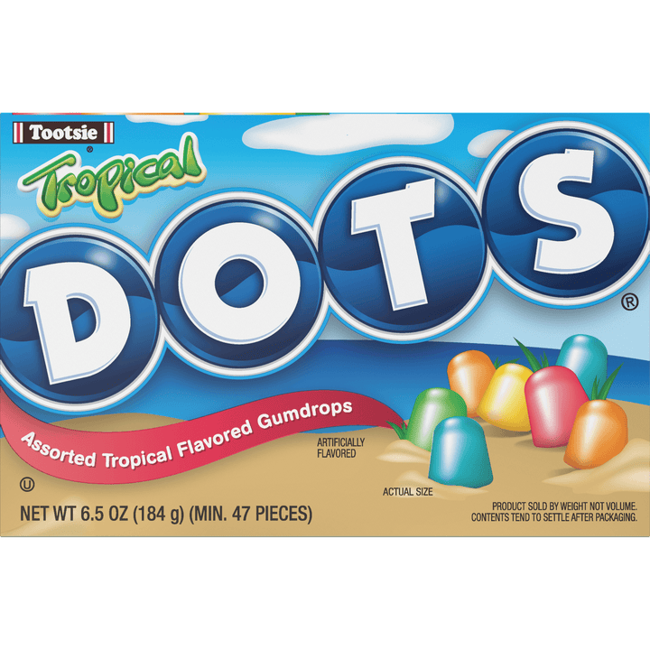 DOTS Assorted Tropical Flavored Gum Drops (6.5 oz. Box)