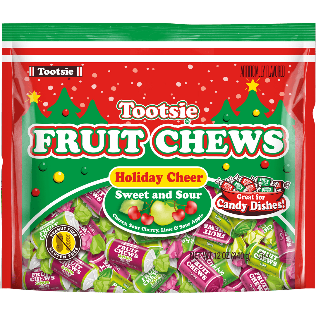 Tootsie Fruit Chews Assorted Holiday Cheer (12 oz. Bag)