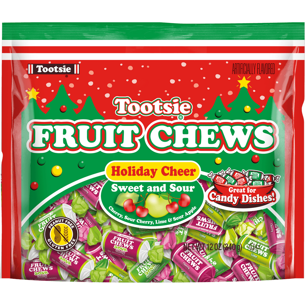 Tootsie Fruit Chews Assorted Holiday Cheer (12 oz. Bag) – Tootsie Roll
