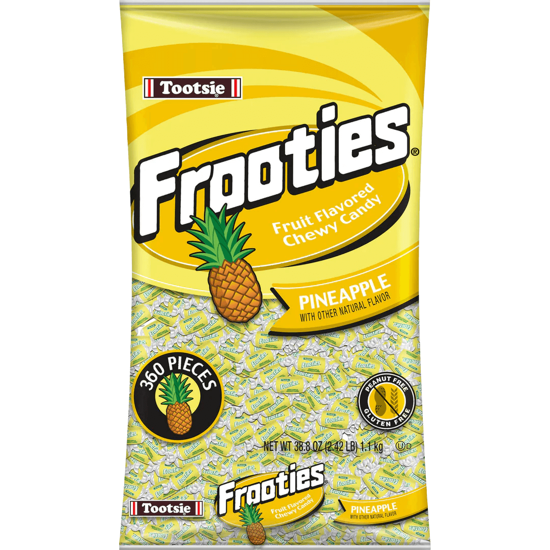 Frooties Pineapple Chewy Candy (38.8 oz. Bag) – Tootsie Roll Frooties Pineapple Chewy Candy (38.8 oz. Bag) – Tootsie Roll