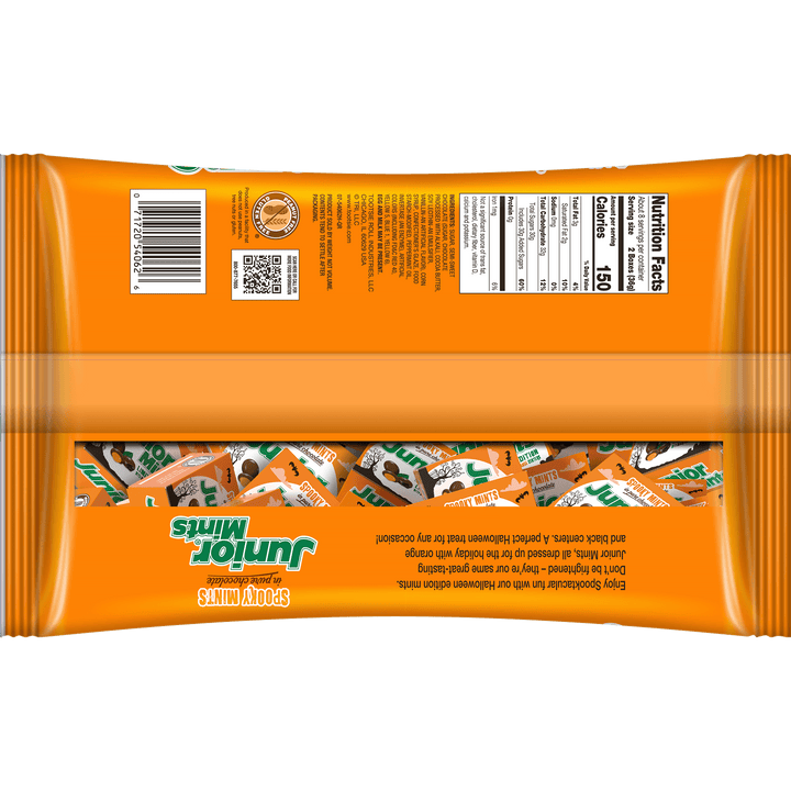 Junior Mints Halloween Fun Size (10 oz. Bag)- Nutritional Facts Panel