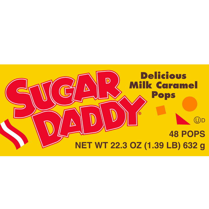 Sugar Daddy Milk Caramel Pops - Fun Size (21.6 oz. / 48 ct. Box)