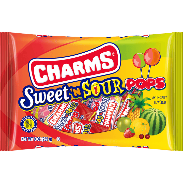 Charms Assorted Sweet 'N Sour Pops (9 oz. Bag)