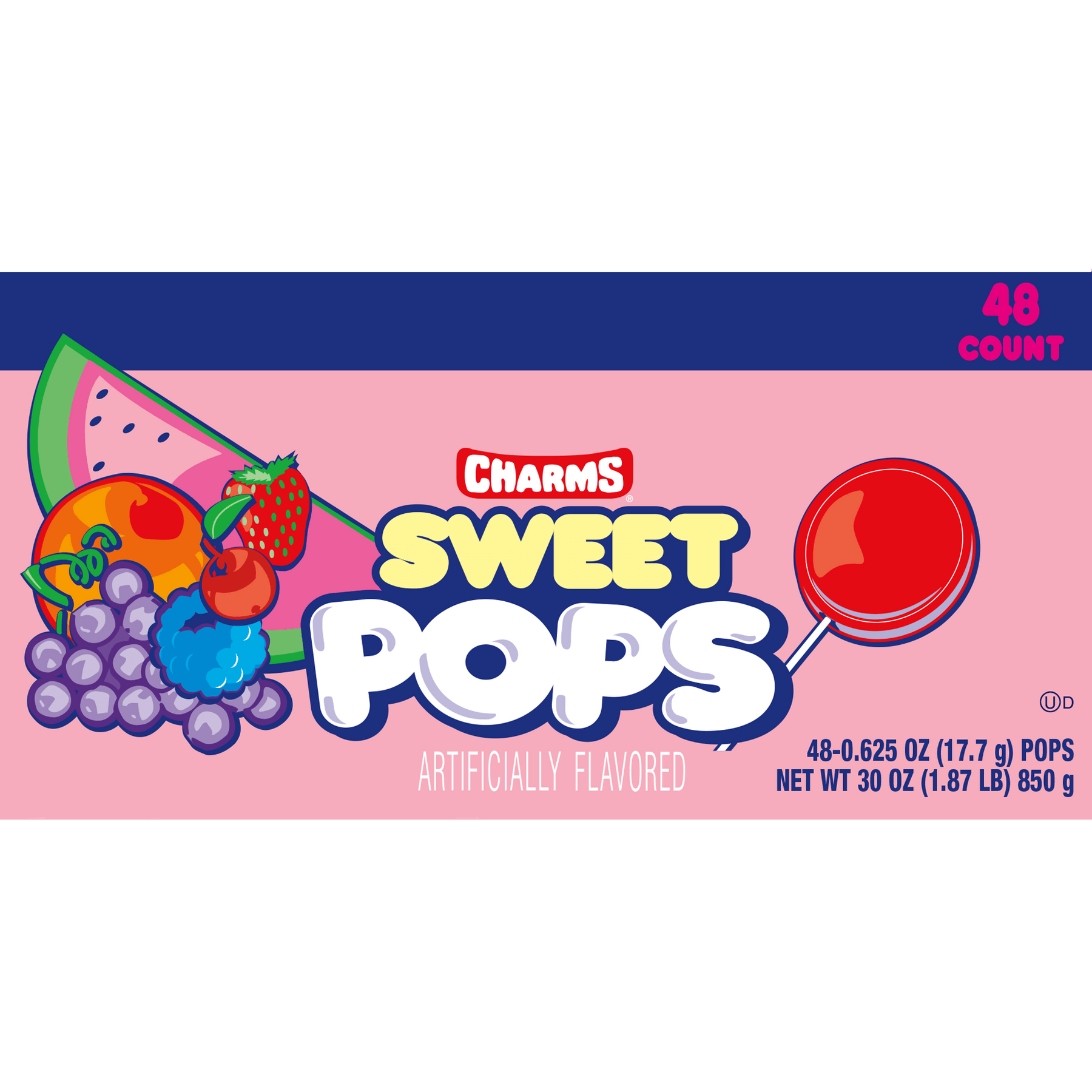 Sweet Pops Charms Assorted Sweet Pops (48 ct. Box) – Tootsie Roll