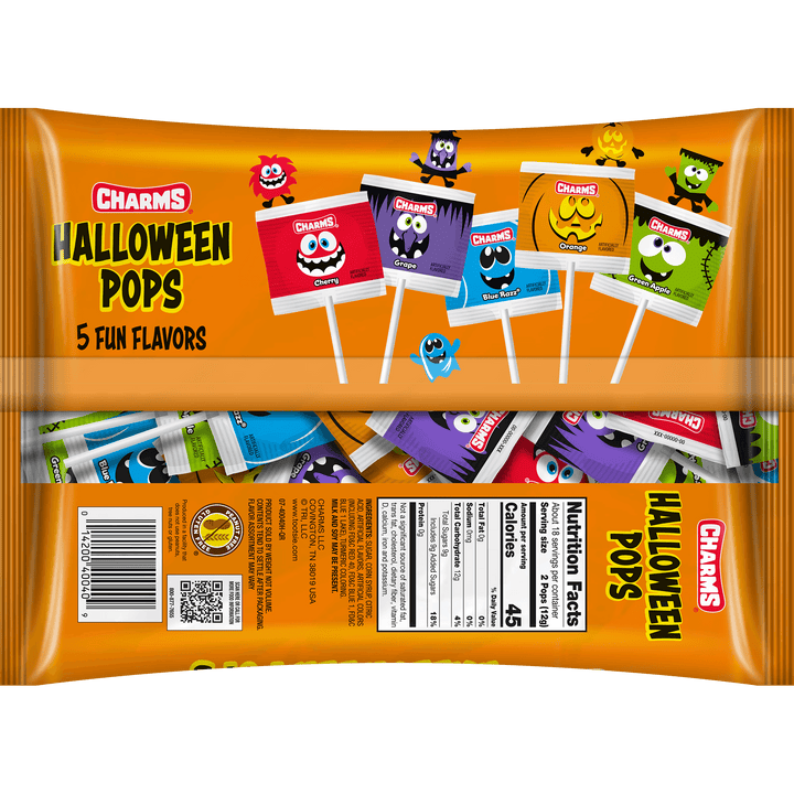 Charms Halloween Pops (35 ct. Bag) Nutritional Facts Panel