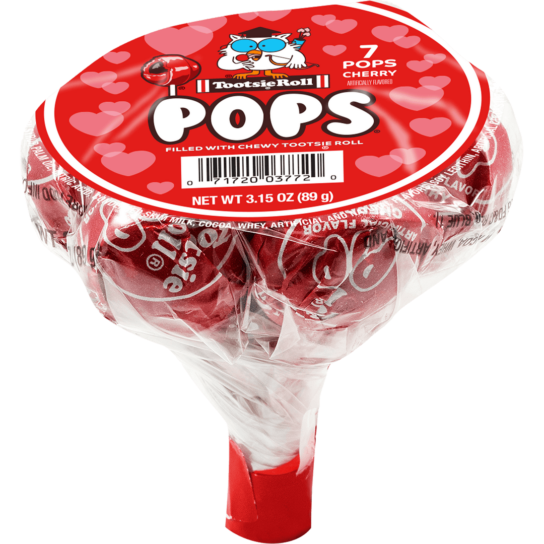 Tootsie Valentine Bunch Pops with Cards (7 ct. Bunch) Ingredients