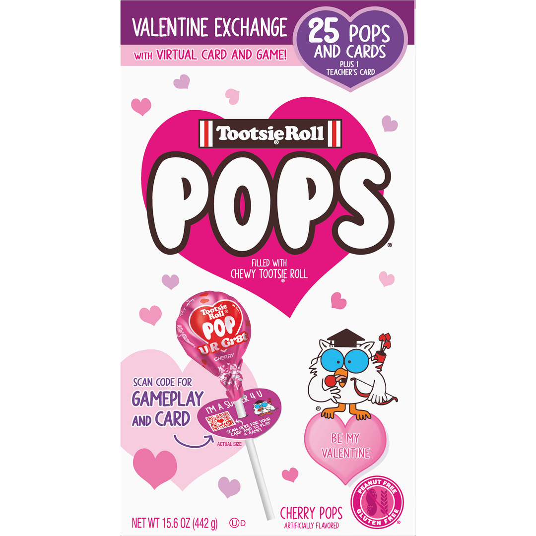 Tootsie Pop Valentine Friendship Exchange Kit (15.6 oz. Box)