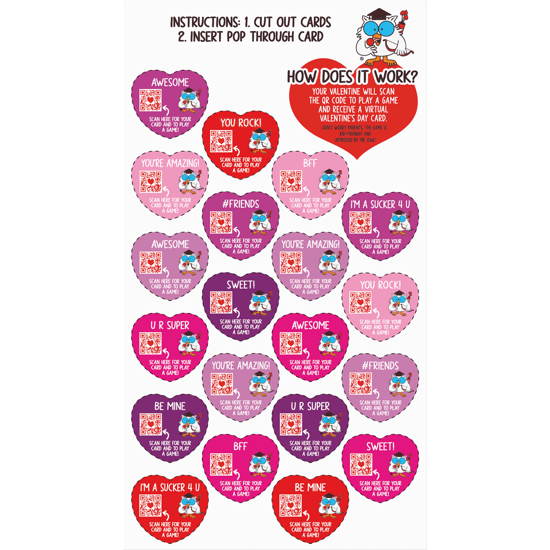 Tootsie Pop Valentine Friendship Exchange Kit (15.6 oz. Box)