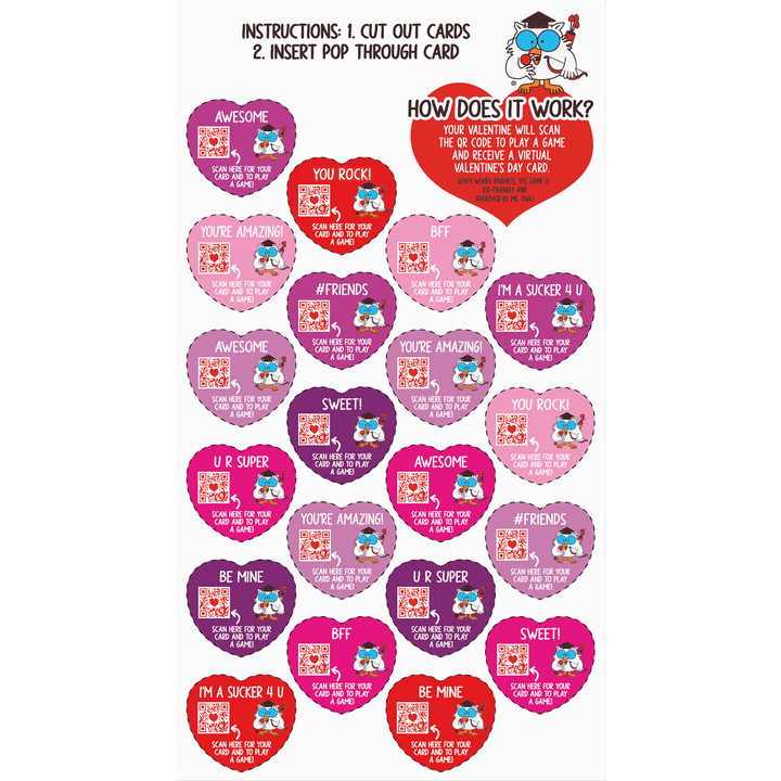 Tootsie Pop Valentine Friendship Exchange Kit (15.6 oz. Box)