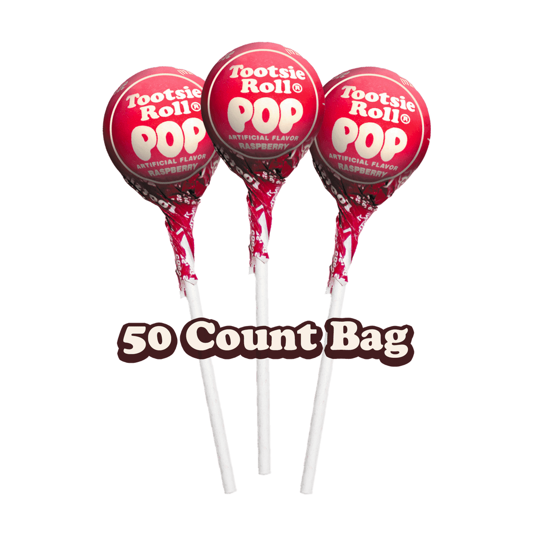 Tootsie Pops Raspberry Flavor (30 oz. / 50 ct.  Bag)