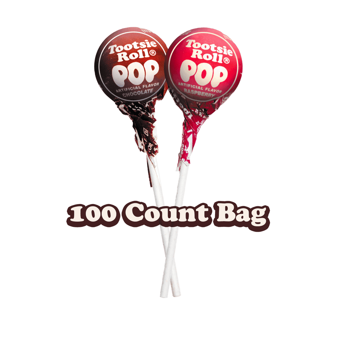 Tootsie Pops Chocolate & Raspberry Flavor Combo Pack (60 oz. 100 ct. Bag)