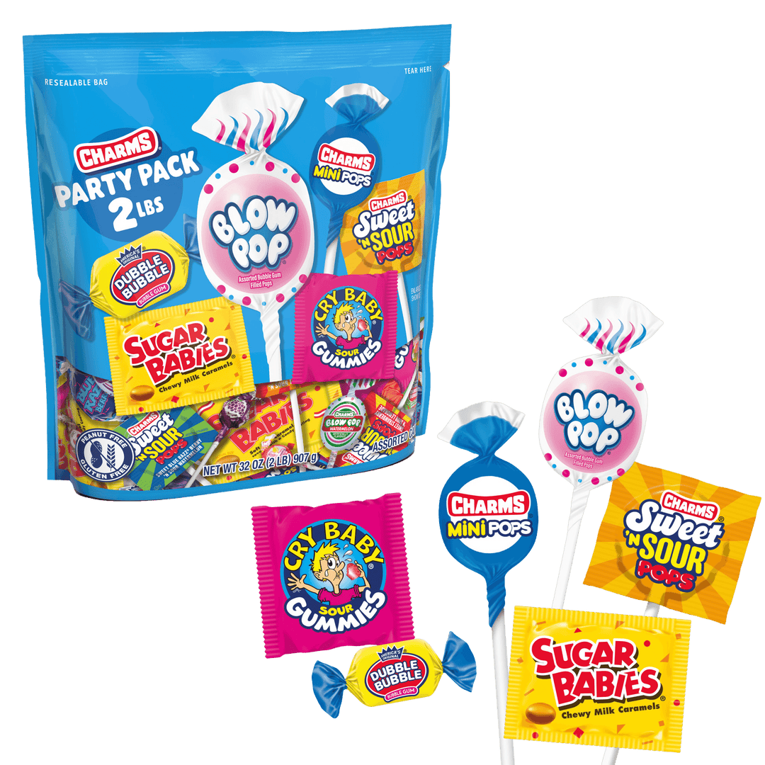 Assorted candy party pack with Charms, Blow Pop, and other Tootsie Roll brands