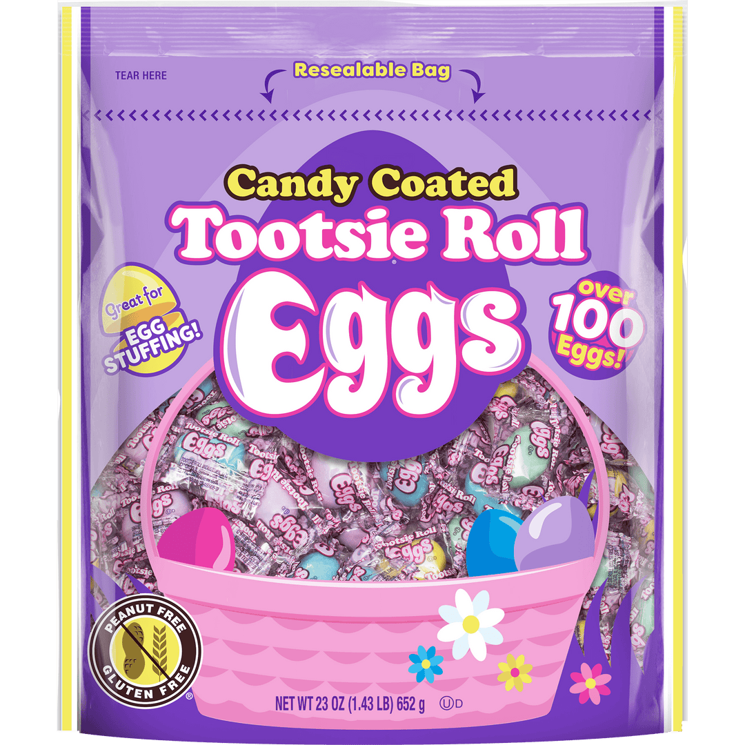 Tootsie Roll Easter Eggs Wrapped (23 oz. Resealable Bag)