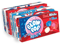 Image of Charms Blow Pop Minis Flag Theater Box Package