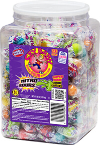 Image of Cry Baby Nitro Sours Gumballs (200 ct. Jar) Package