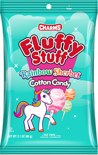 Image of Fluffy Stuff Rainbow Sherbet (2.1 oz. Bag) Package