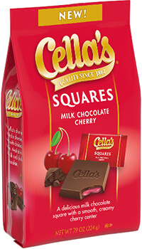 Image of Cella's Squares Milk Chocolate Cherry (7.9 oz Bag) Package