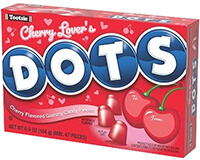 Image of DOTS Valentine Cherry Lovers Candy 6 oz. Box Package