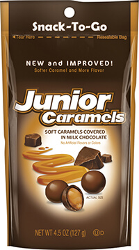 Image of Junior Caramels (4.5 oz. Bag) Package