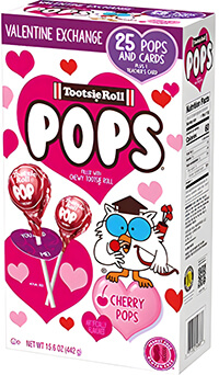 Image of Tootsie Pop Valentine Friendship Exchange Kit 15.6 Ounce Box Package