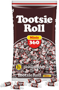 Image of Tootsie Roll Chocolate Minis (38.8 oz. / 360 ct. Bag) Package